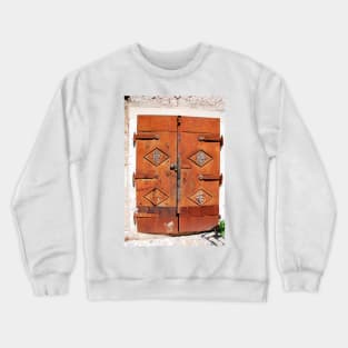 Metal Door in Mostar Crewneck Sweatshirt